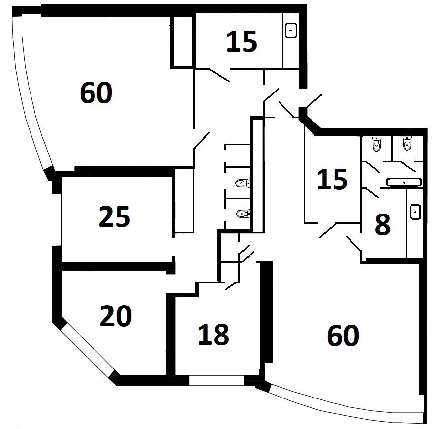 Аренда офиса 256 кв.м. 116 и 140 кв.м. 33 этаж. Кловский 7.